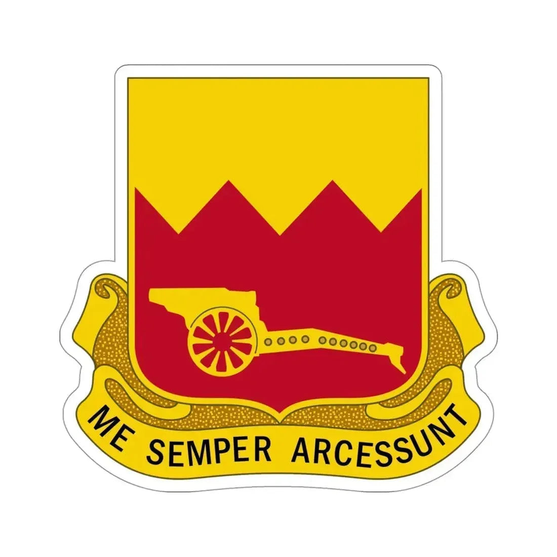97th Field Artillery Battalion (U.S. Army) STICKER Vinyl Die-Cut Decal 4 Inch - The Sticker Space