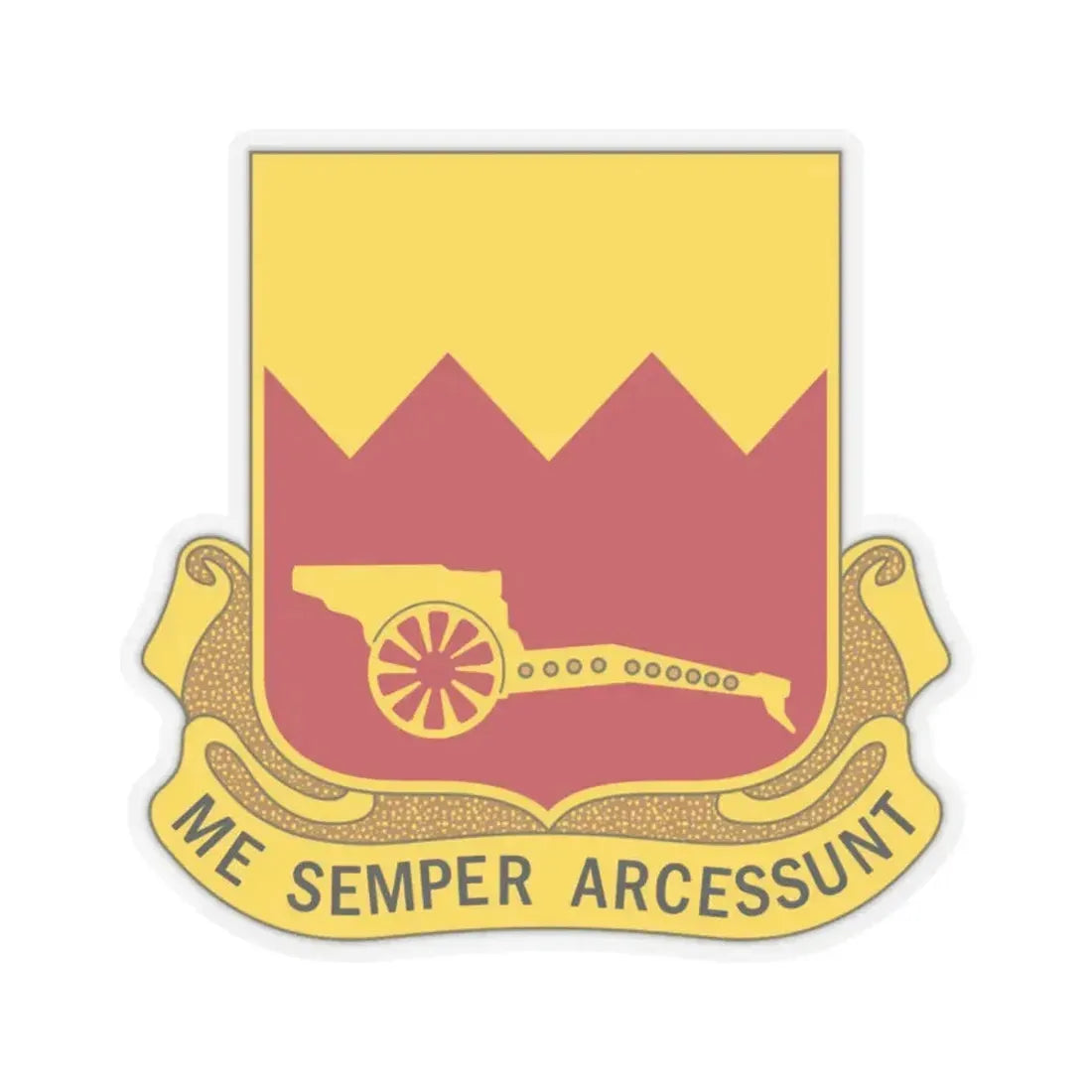 97th Field Artillery Battalion (U.S. Army) STICKER Vinyl Kiss-Cut Decal 2 Inch Transparent - The Sticker Space