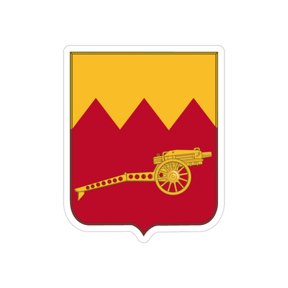 97th Field Artillery Battalion v2 (U.S. Army) REVERSE PRINT Transparent STICKER-5" × 5"-The Sticker Space