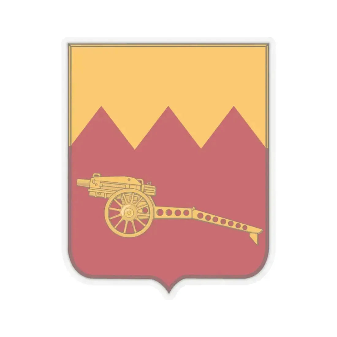 97th Field Artillery Battalion v2 (U.S. Army) STICKER Vinyl Kiss-Cut Decal 4 Inch Transparent - The Sticker Space