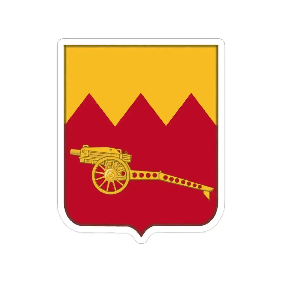 97th Field Artillery Battalion v2 (U.S. Army) Transparent STICKER Die-Cut Vinyl Decal 2 Inch - The Sticker Space