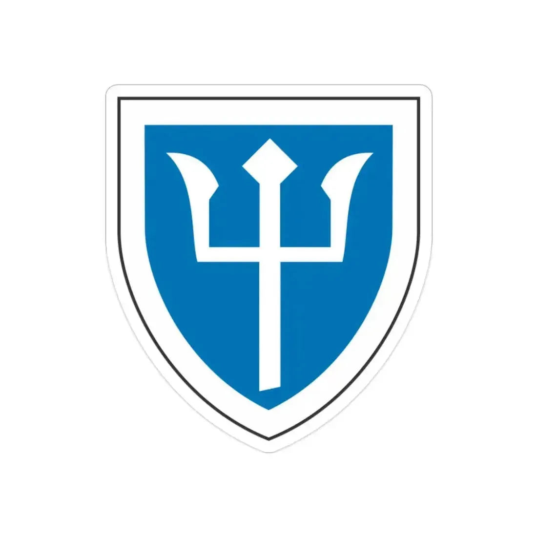 97th Infantry Division (U.S. Army) REVERSE PRINT Transparent Die-Cut STICKER 2 Inch Die-Cut Transparent - The Sticker Space