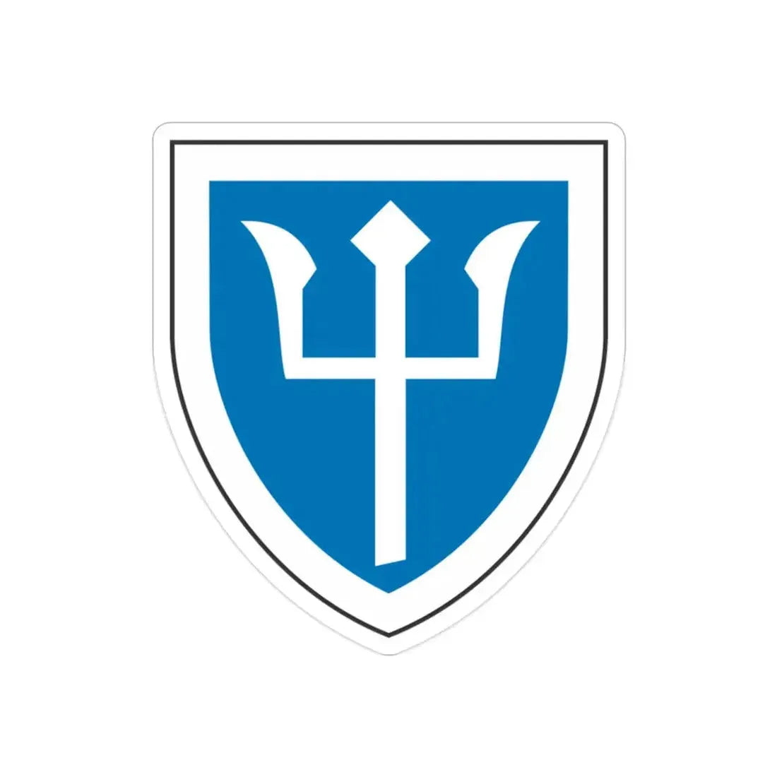 97th Infantry Division (U.S. Army) REVERSE PRINT Transparent Die-Cut STICKER - The Sticker Space