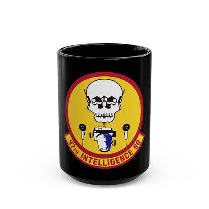 97th Intelligence Squadron (U.S. Air Force) Black Coffee Mug-15oz-The Sticker Space