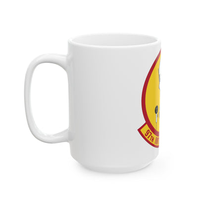 97th Intelligence Squadron (U.S. Air Force) White Coffee Mug-The Sticker Space