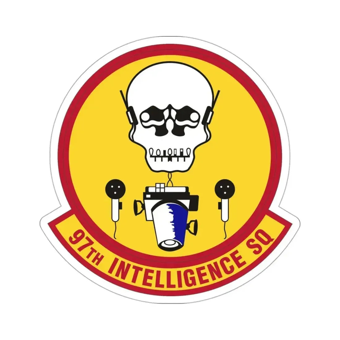 97th Intelligence Squadron (U.S. Air Force) STICKER Vinyl Die-Cut Decal 3 Inch - The Sticker Space
