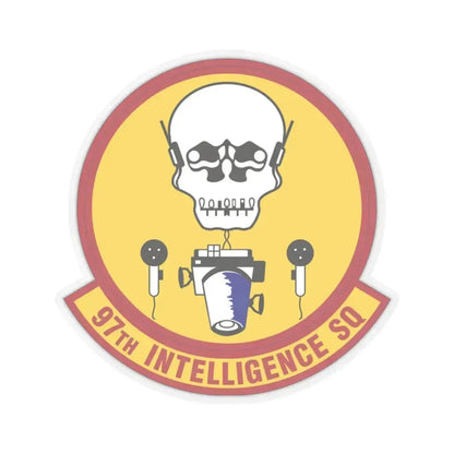 97th Intelligence Squadron (U.S. Air Force) STICKER Vinyl Kiss-Cut Decal 3 Inch Transparent - The Sticker Space