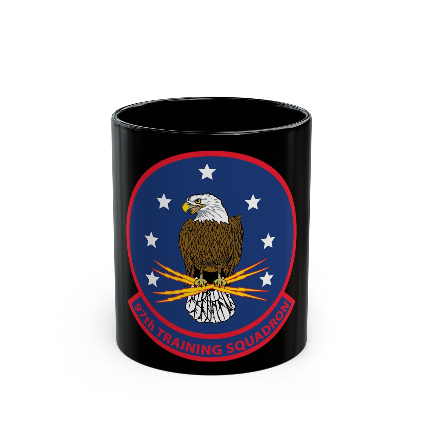 97th Training Sq (U.S. Navy) Black Coffee Mug-11oz-The Sticker Space