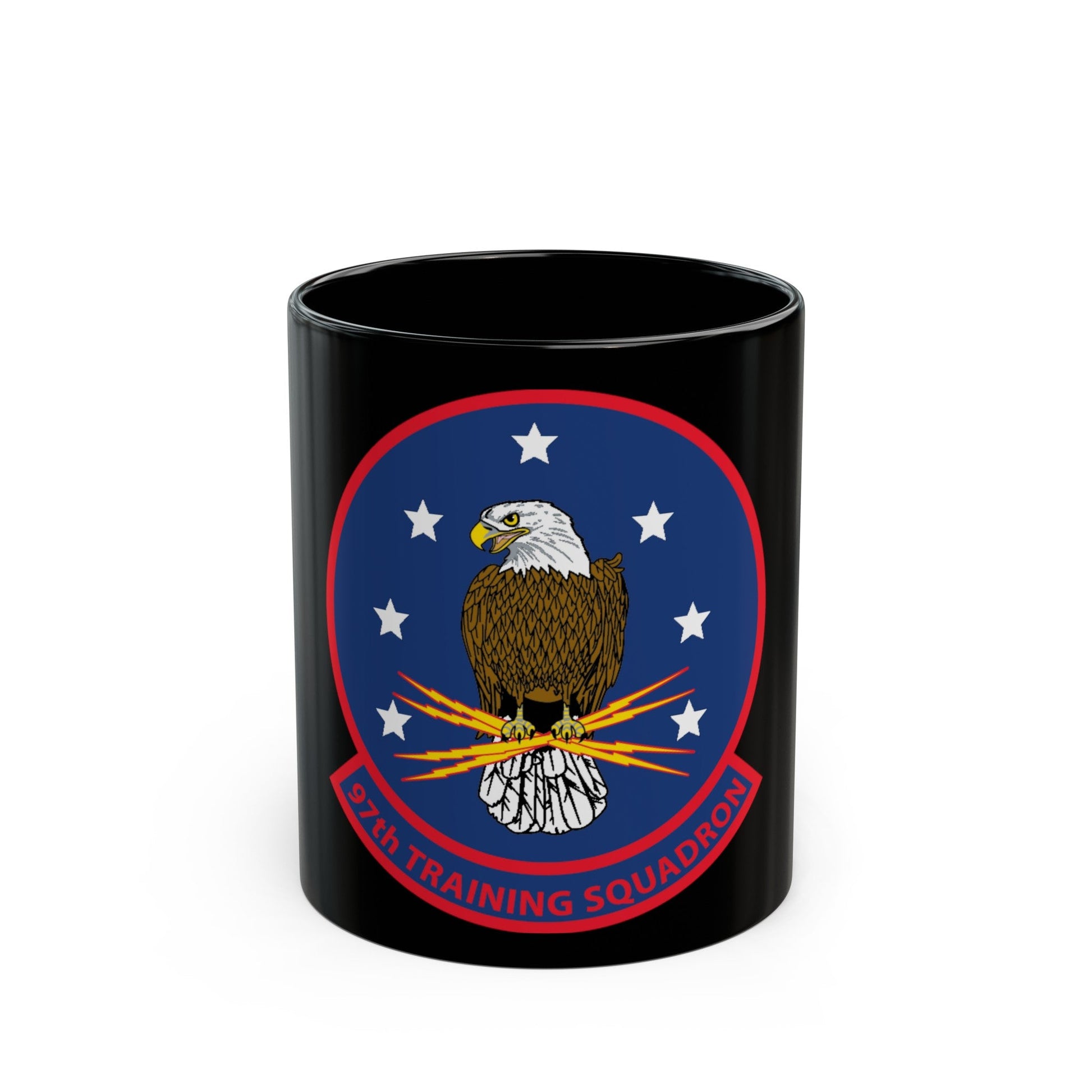 97th Training Sq (U.S. Navy) Black Coffee Mug-11oz-The Sticker Space