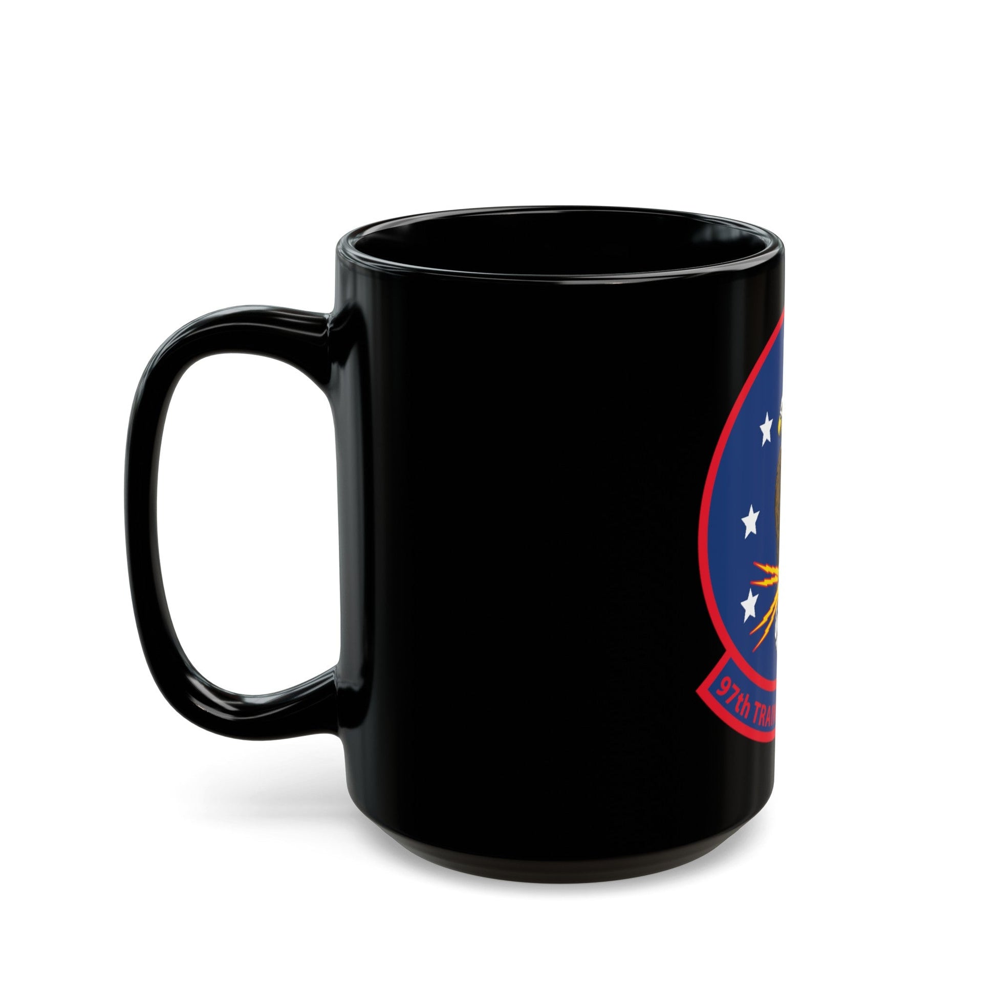 97th Training Sq (U.S. Navy) Black Coffee Mug-The Sticker Space