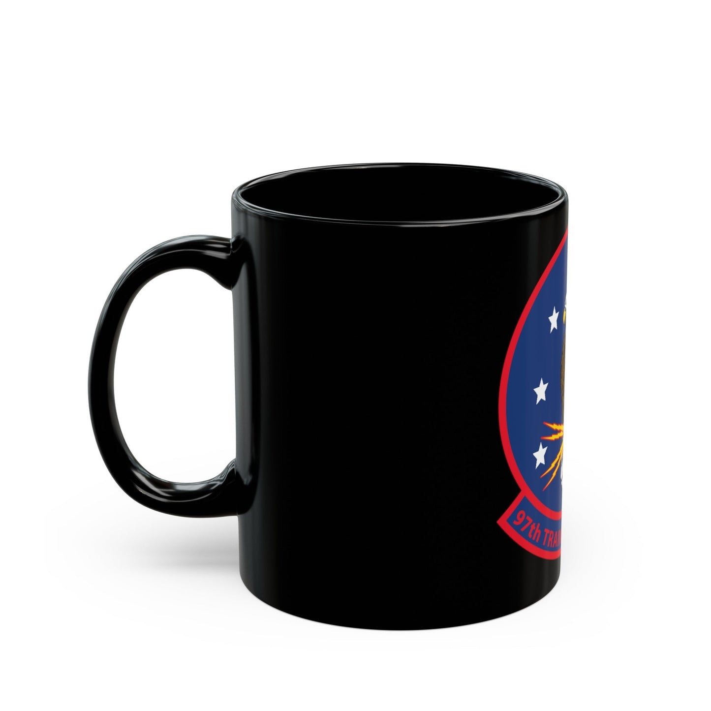 97th Training Sq (U.S. Navy) Black Coffee Mug-The Sticker Space