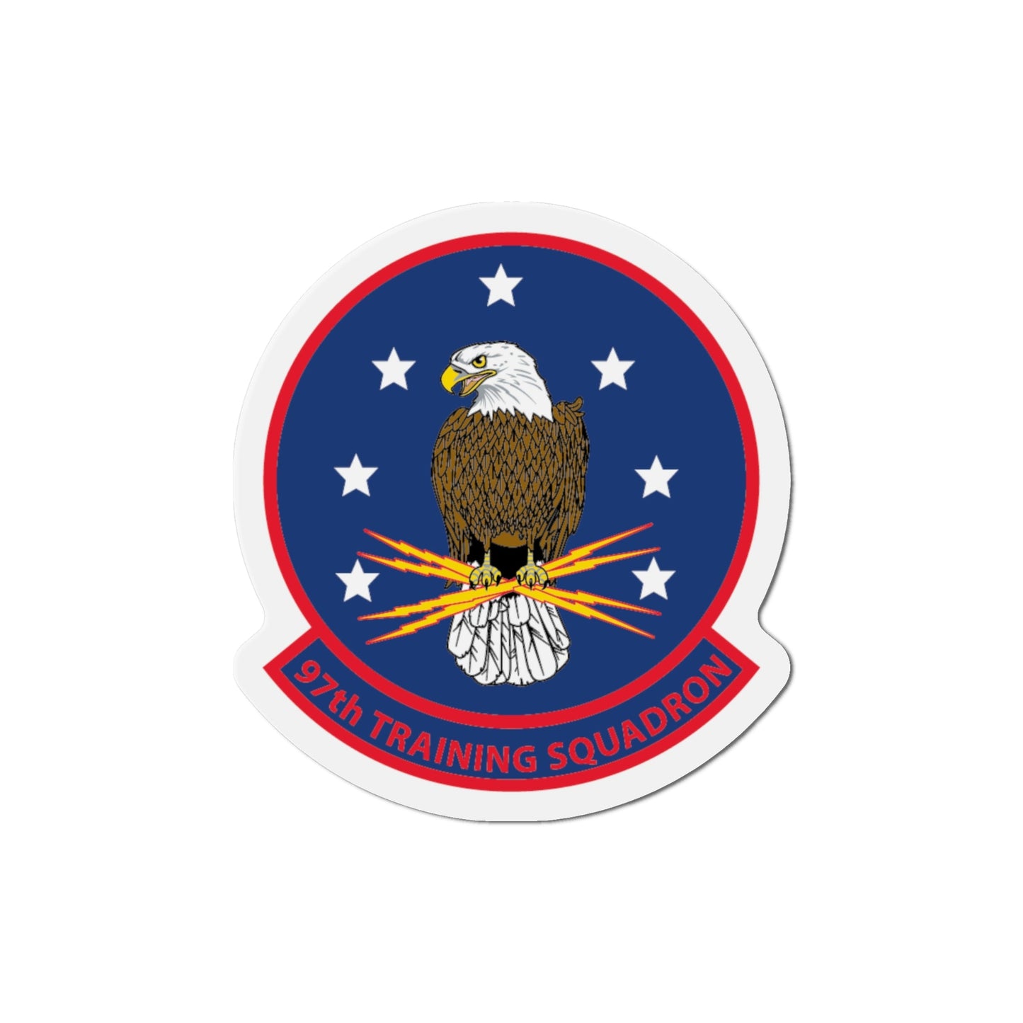 97th Training Sq (U.S. Navy) Die-Cut Magnet-4" x 4"-The Sticker Space