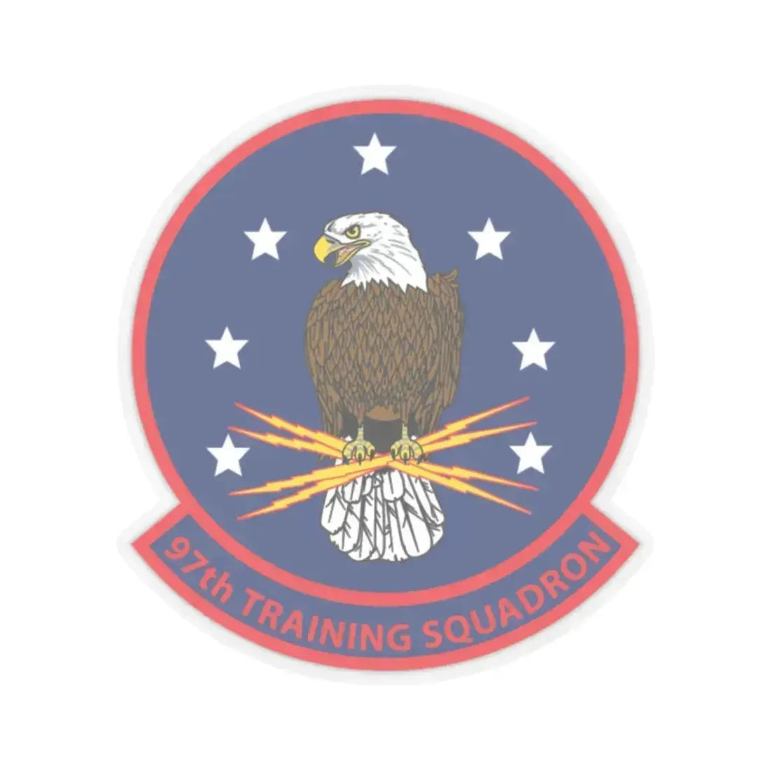 97th Training Sq (U.S. Navy) STICKER Vinyl Kiss-Cut Decal 2 Inch Transparent - The Sticker Space