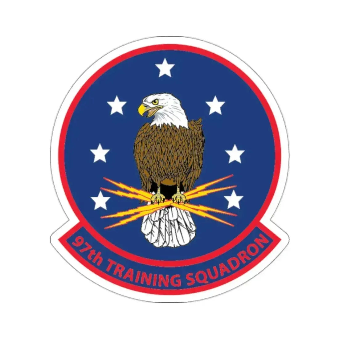 97th Training Sq (U.S. Navy) STICKER Vinyl Kiss-Cut Decal 2 Inch White - The Sticker Space