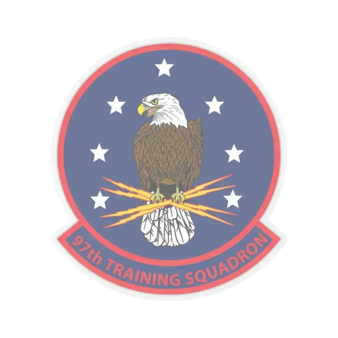 97th Training Sq (U.S. Navy) STICKER Vinyl Kiss-Cut Decal 3 Inch Transparent - The Sticker Space