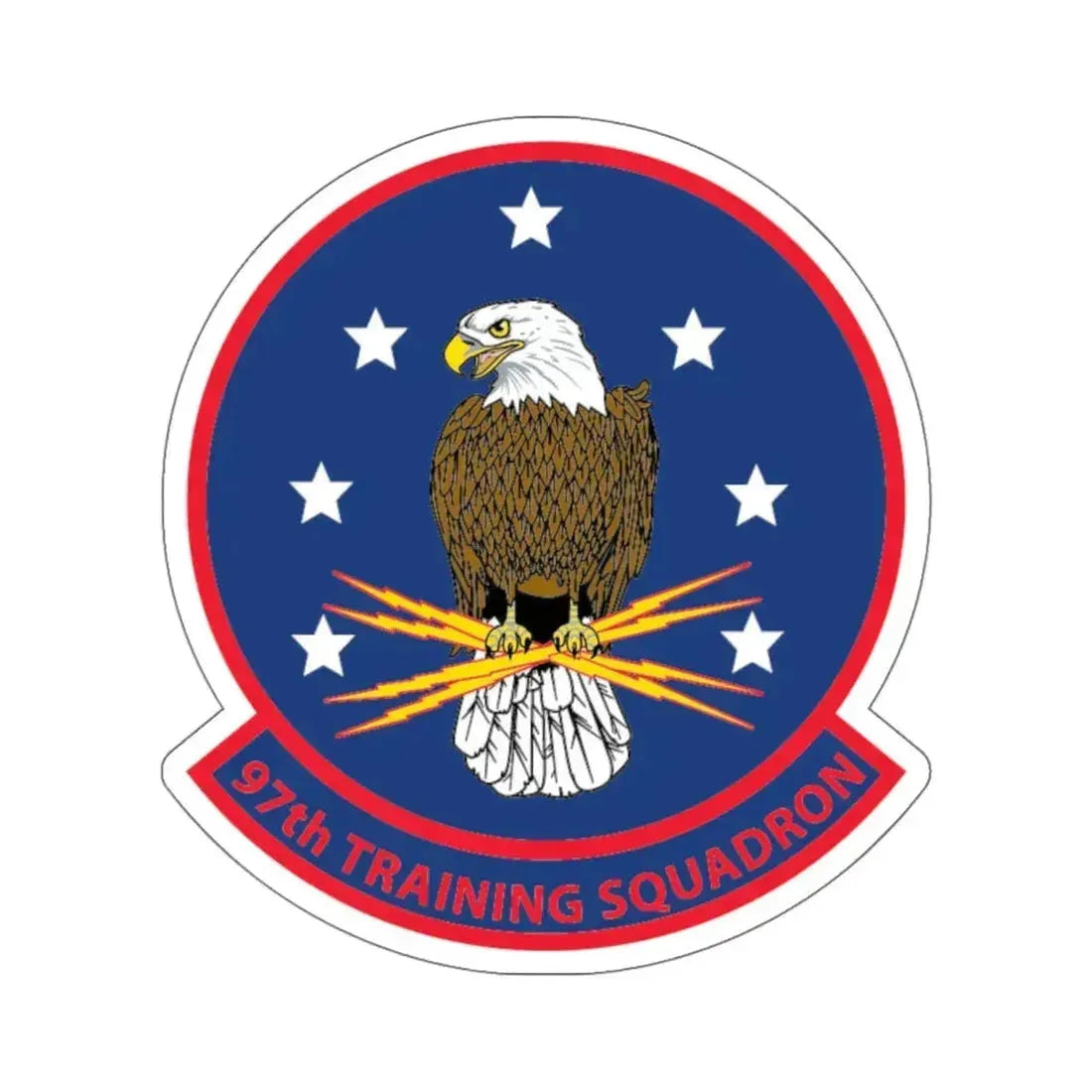97th Training Sq (U.S. Navy) STICKER Vinyl Kiss-Cut Decal 6 Inch White - The Sticker Space