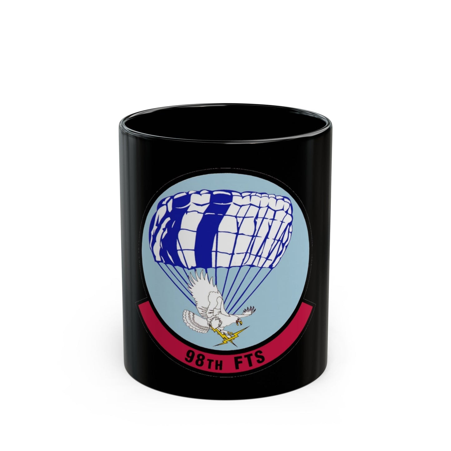 98 Flying Training Squadron AETC (U.S. Air Force) Black Coffee Mug-11oz-The Sticker Space