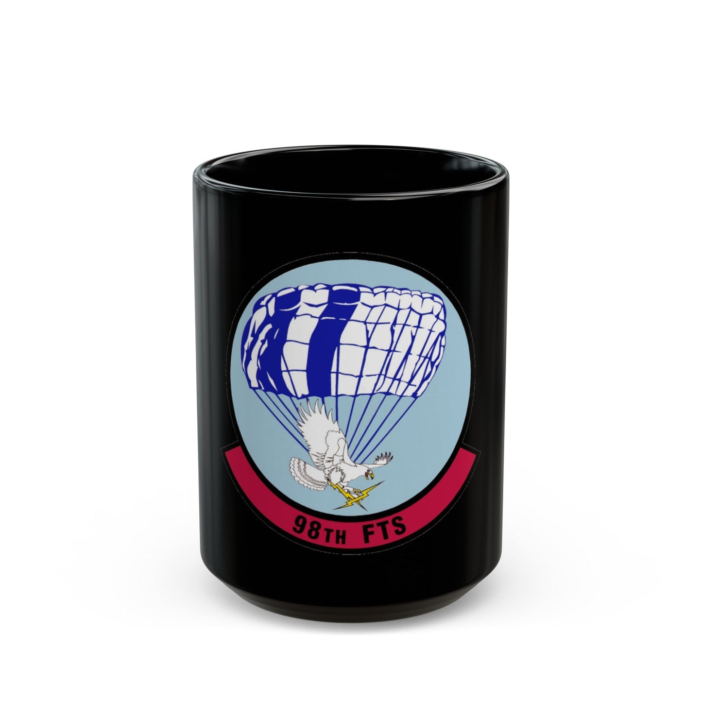 98 Flying Training Squadron AETC (U.S. Air Force) Black Coffee Mug-15oz-The Sticker Space