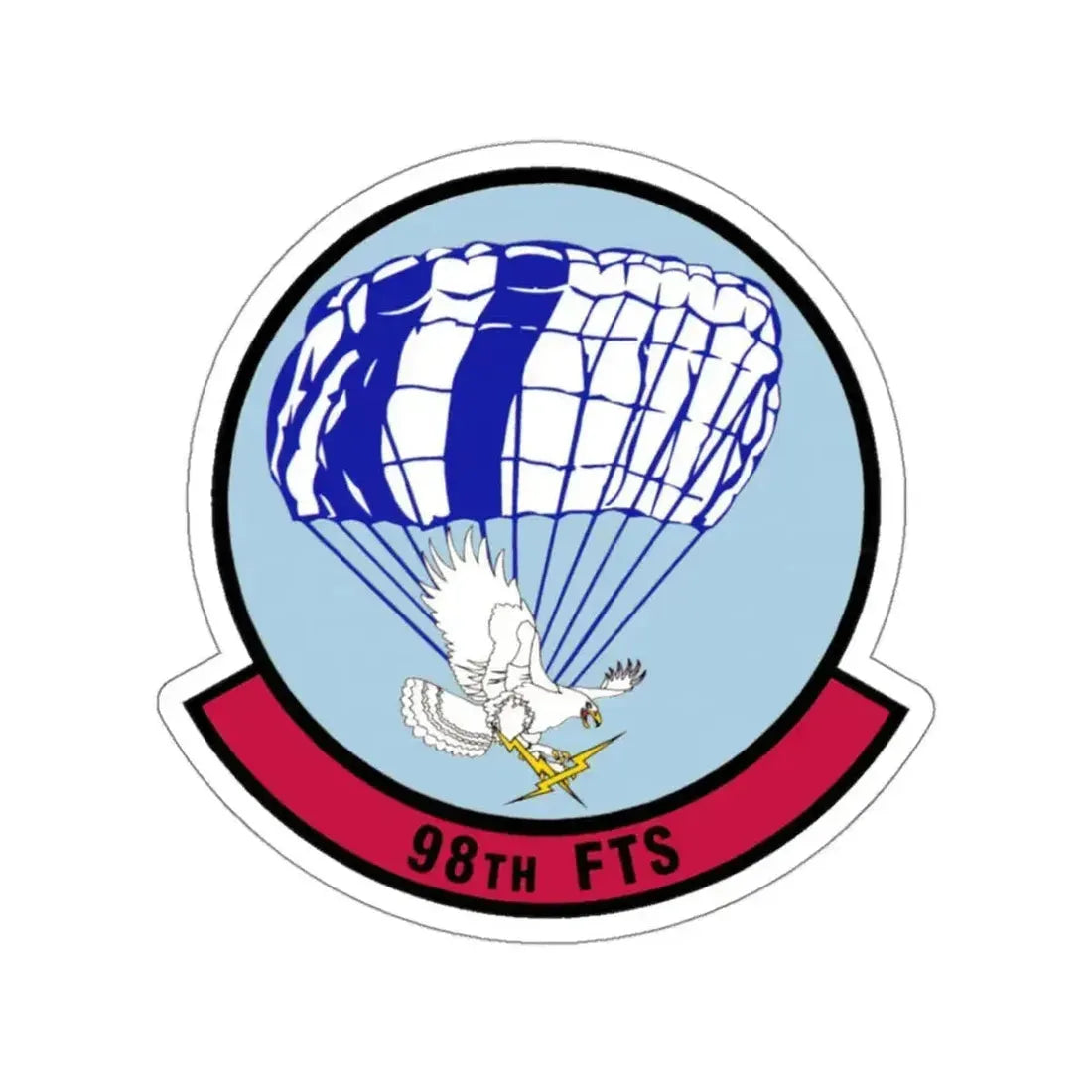 98 Flying Training Squadron AETC (U.S. Air Force) STICKER Vinyl Kiss-Cut Decal 3 Inch White - The Sticker Space