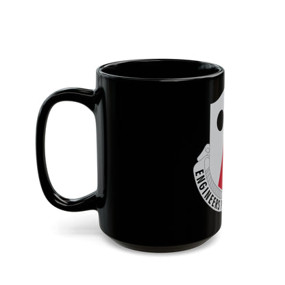 980 Engineer Battalion (U.S. Army) Black Coffee Mug-The Sticker Space