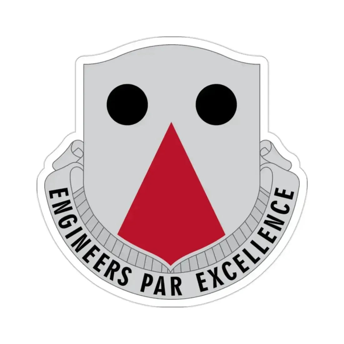 980 Engineer Battalion (U.S. Army) STICKER Vinyl Die-Cut Decal 2 Inch - The Sticker Space