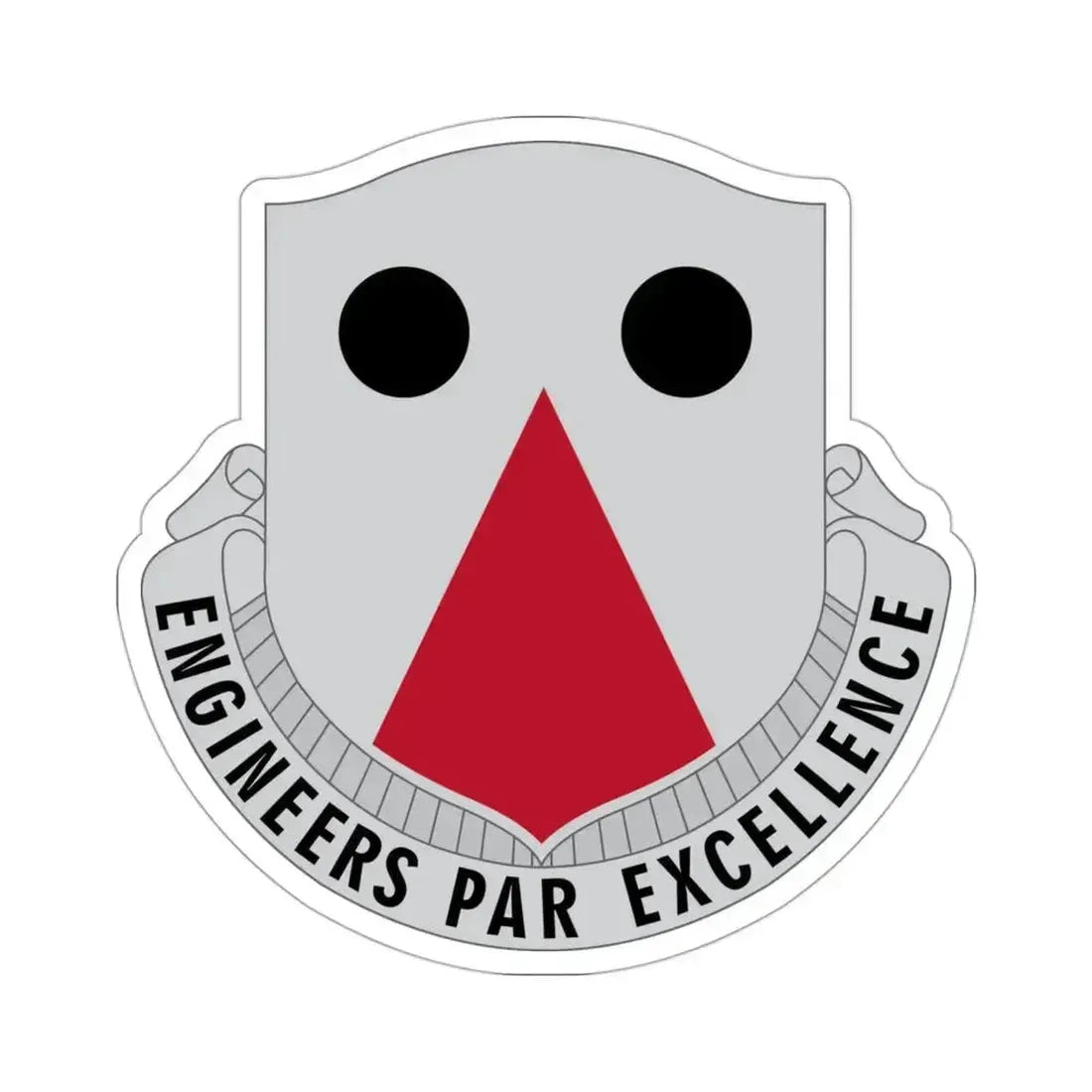 980 Engineer Battalion (U.S. Army) STICKER Vinyl Die-Cut Decal 3 Inch - The Sticker Space