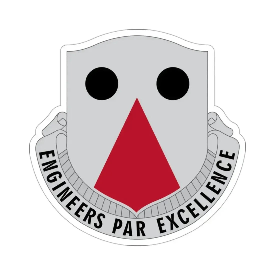 980 Engineer Battalion (U.S. Army) STICKER Vinyl Die-Cut Decal 3 Inch - The Sticker Space