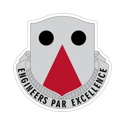 980 Engineer Battalion (U.S. Army) STICKER Vinyl Die-Cut Decal 4 Inch - The Sticker Space