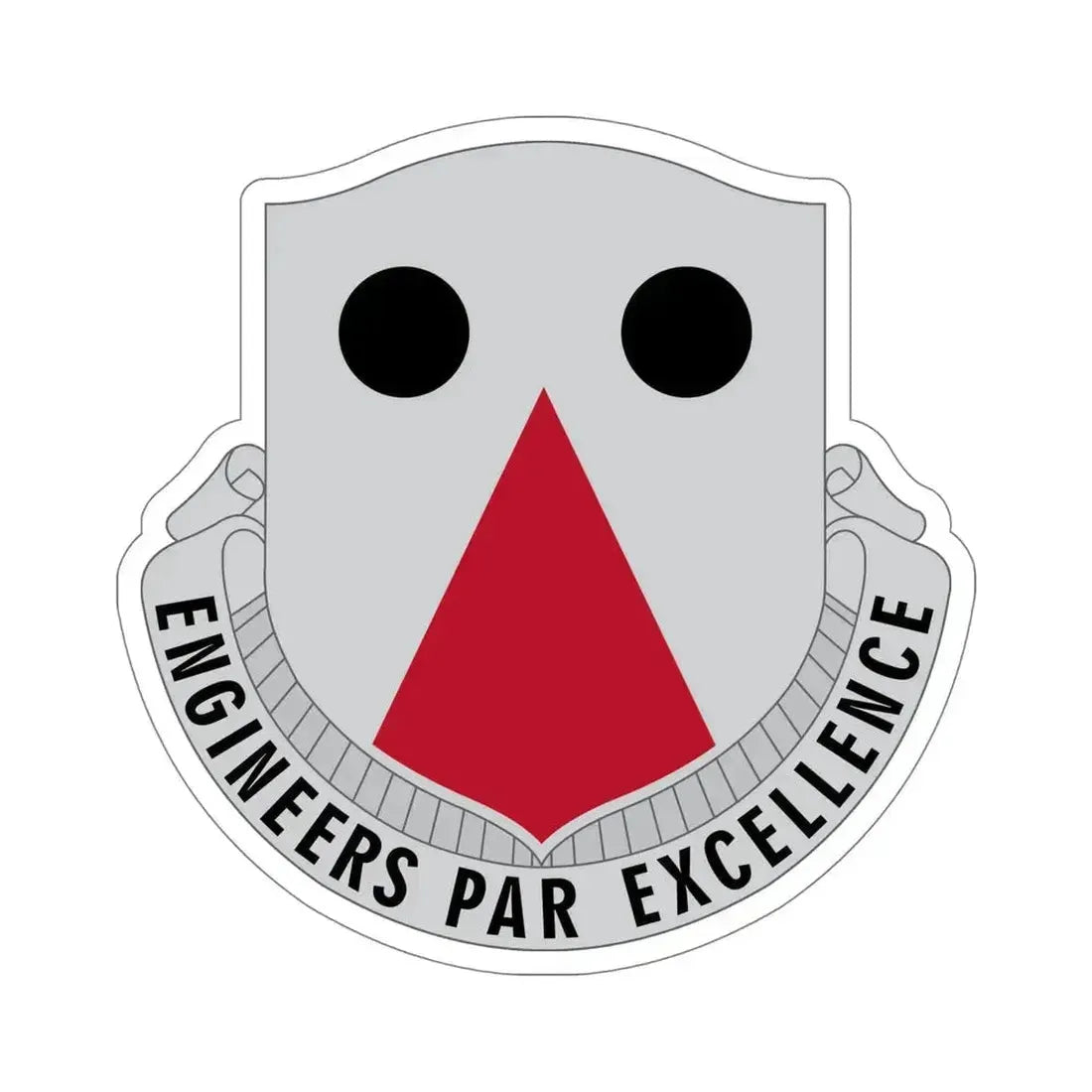 980 Engineer Battalion (U.S. Army) STICKER Vinyl Die-Cut Decal 6 Inch - The Sticker Space