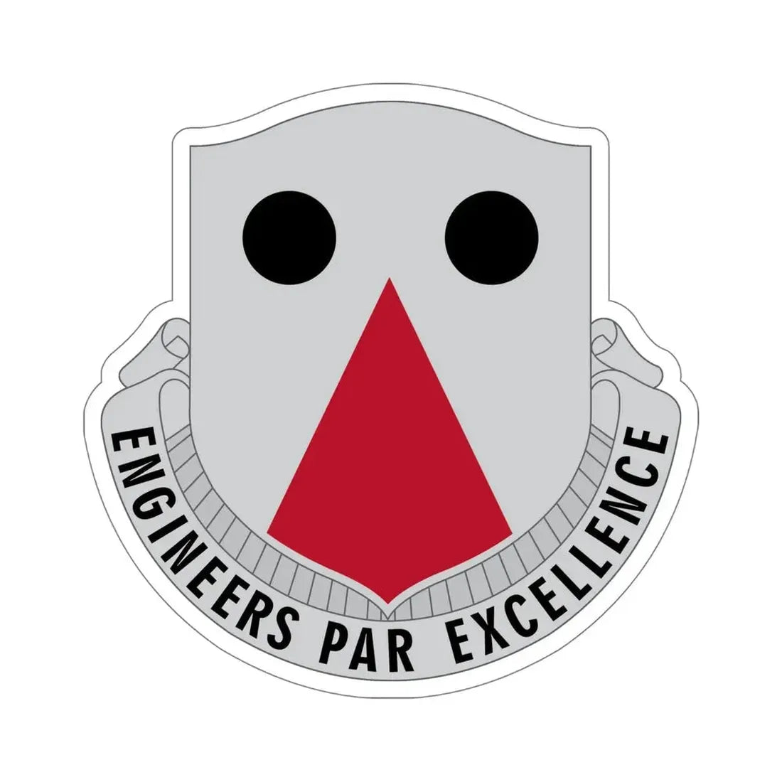 980 Engineer Battalion (U.S. Army) STICKER Vinyl Die-Cut Decal - The Sticker Space
