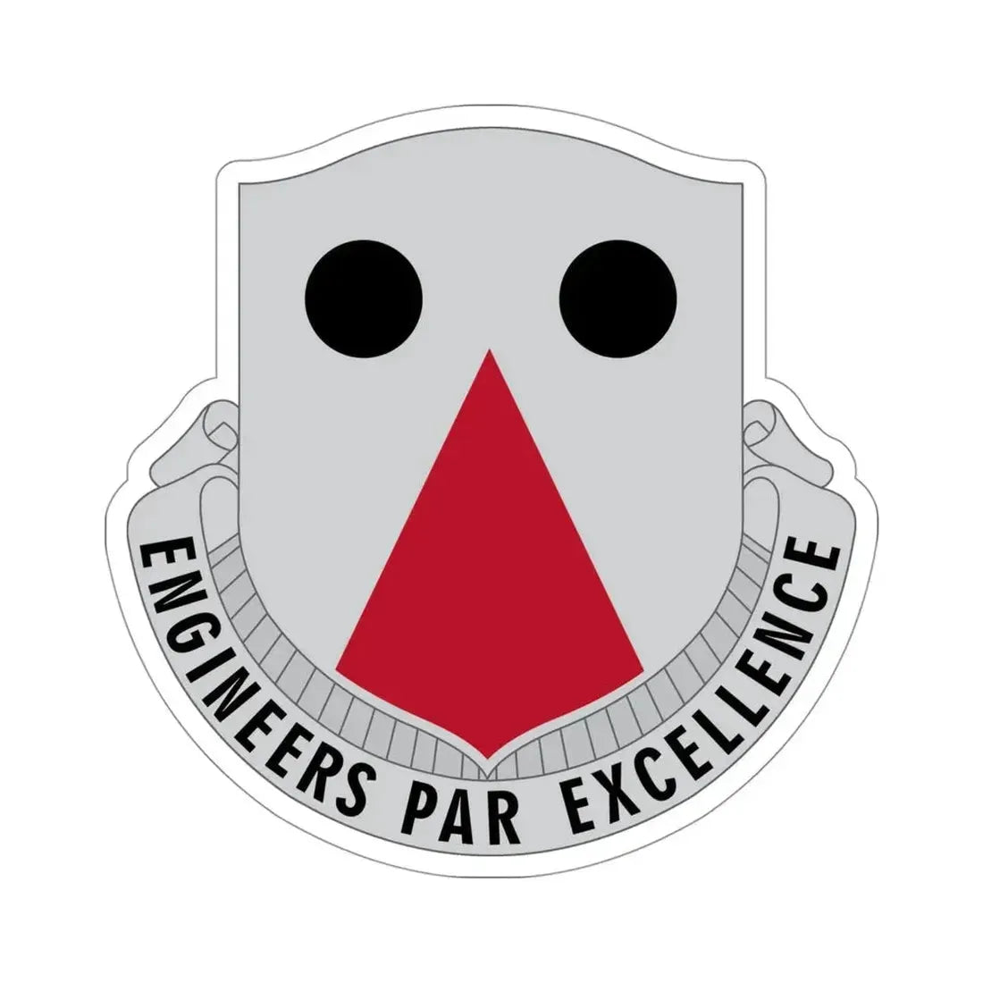 980 Engineer Battalion (U.S. Army) STICKER Vinyl Die-Cut Decal - The Sticker Space