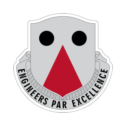 980 Engineer Battalion (U.S. Army) STICKER Vinyl Kiss-Cut Decal 3 Inch White - The Sticker Space