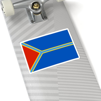 Flag of Alekseevsky rayon Volgograd oblast (Russia) STICKER Vinyl Kiss-Cut Decal