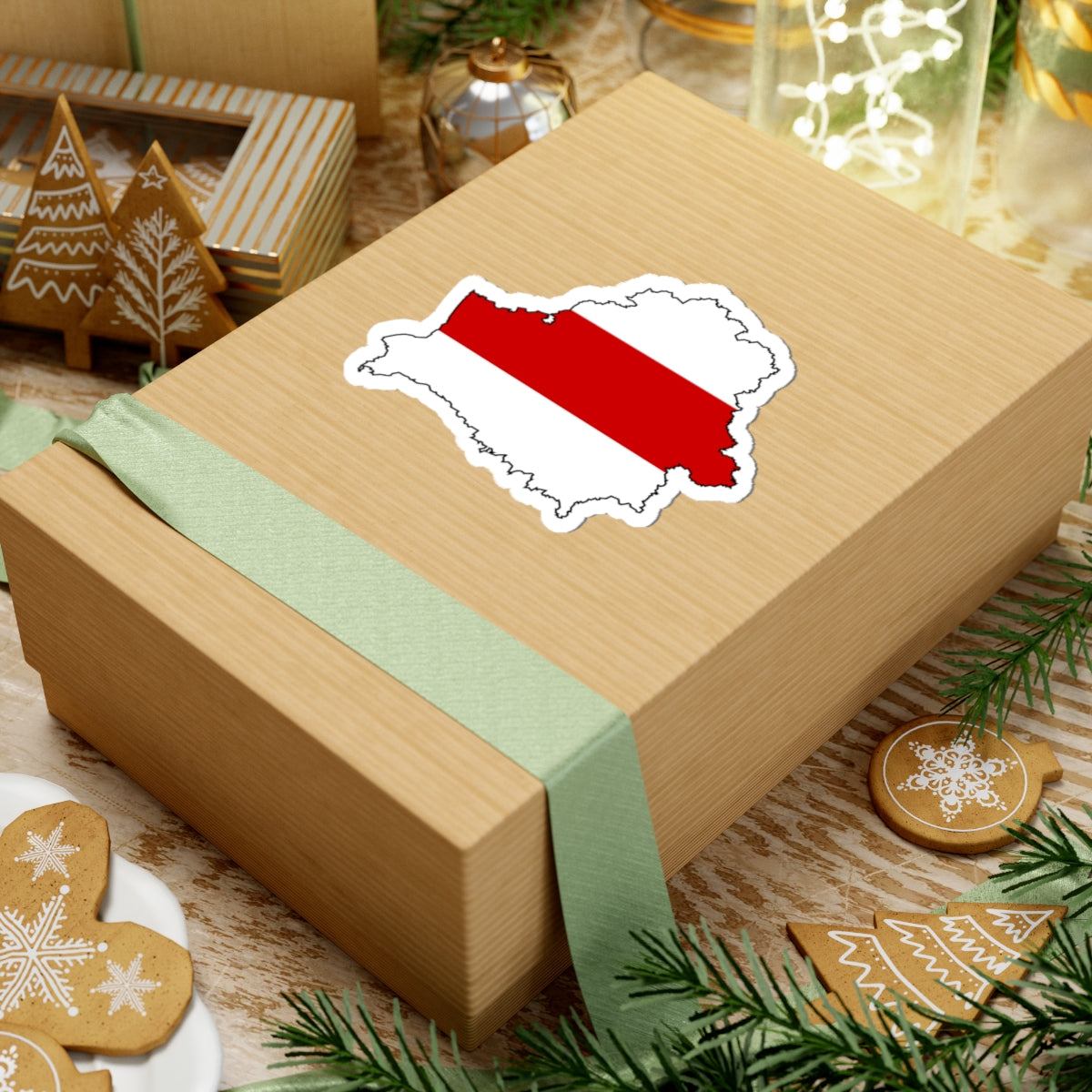 Silhouette of Belarus (Belarus) STICKER Vinyl Kiss-Cut Decal