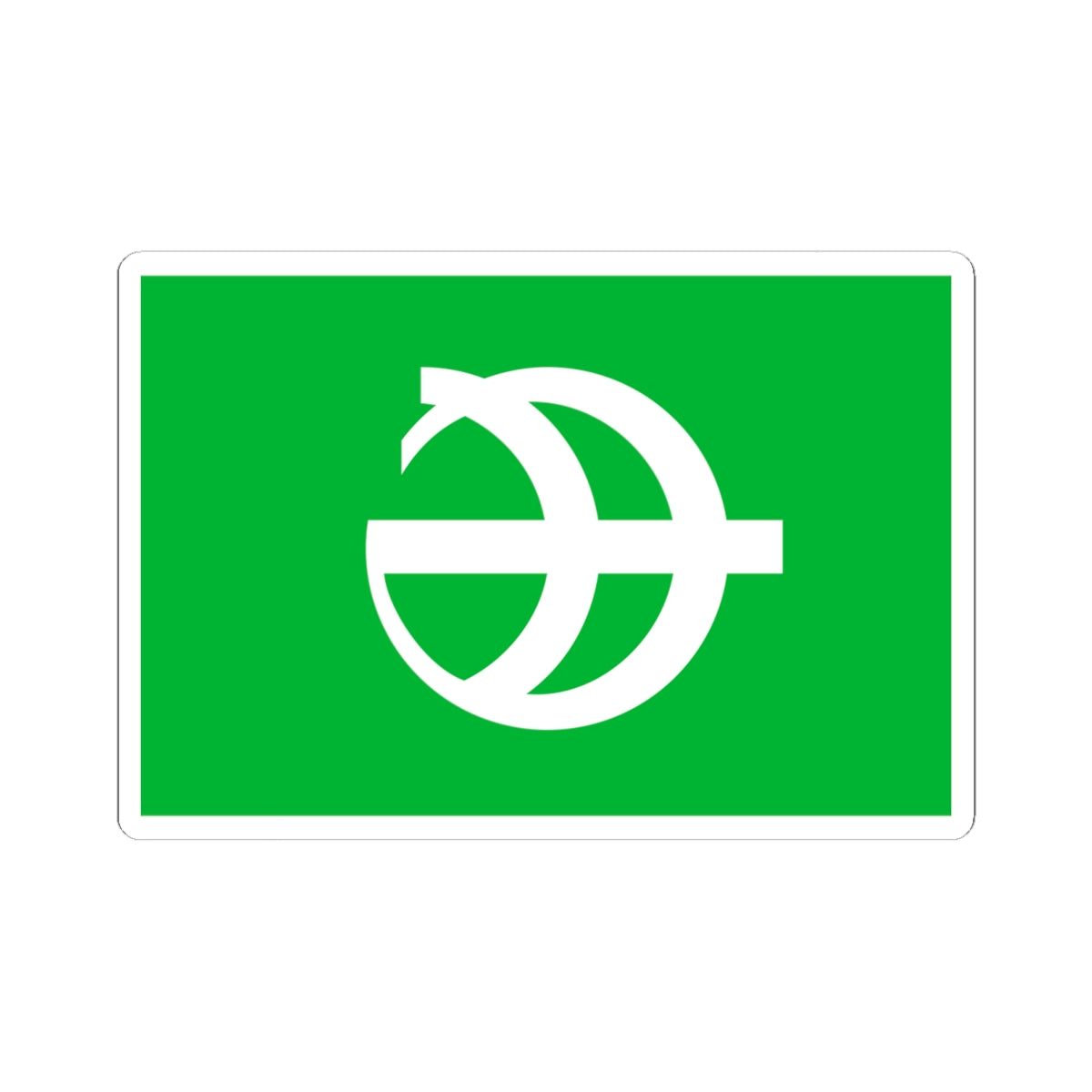 Flag of Miyota Nagano (Japan) STICKER Vinyl Kiss-Cut Decal