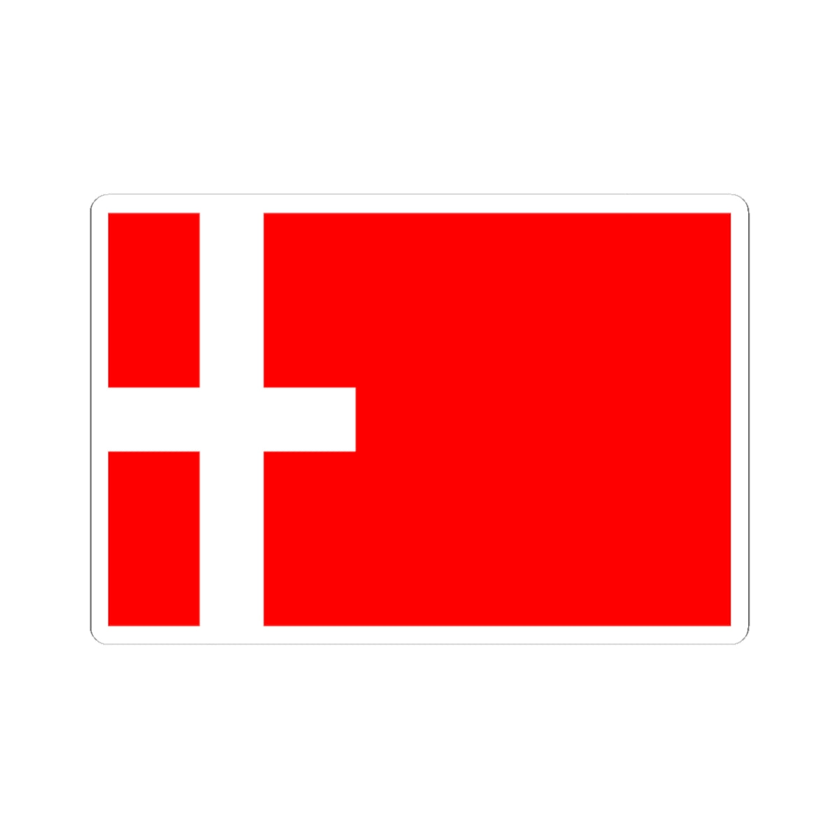 Drapeau de Montmelian (France) STICKER Vinyl Kiss-Cut Decal