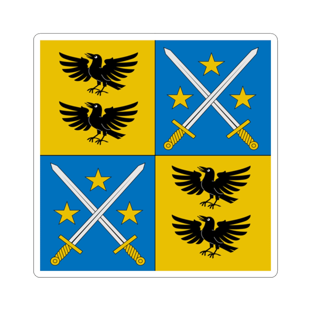 Flag of Martin Werlen (Switzerland) STICKER Vinyl Kiss-Cut Decal