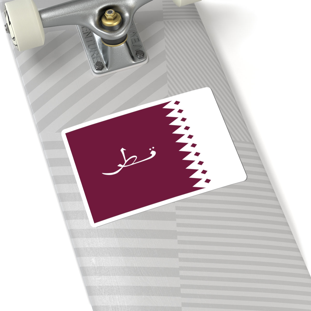 Flag of Qatar 1936-1949 3-2 (Qatar) STICKER Vinyl Kiss-Cut Decal