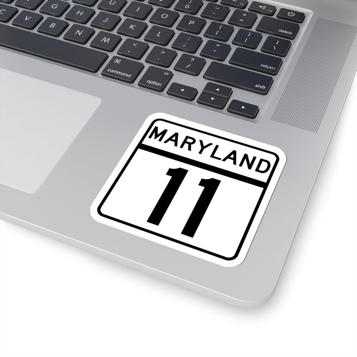 MD Route 11 (Maryland) (Road Sign) STICKER Vinyl Kiss-Cut Decal