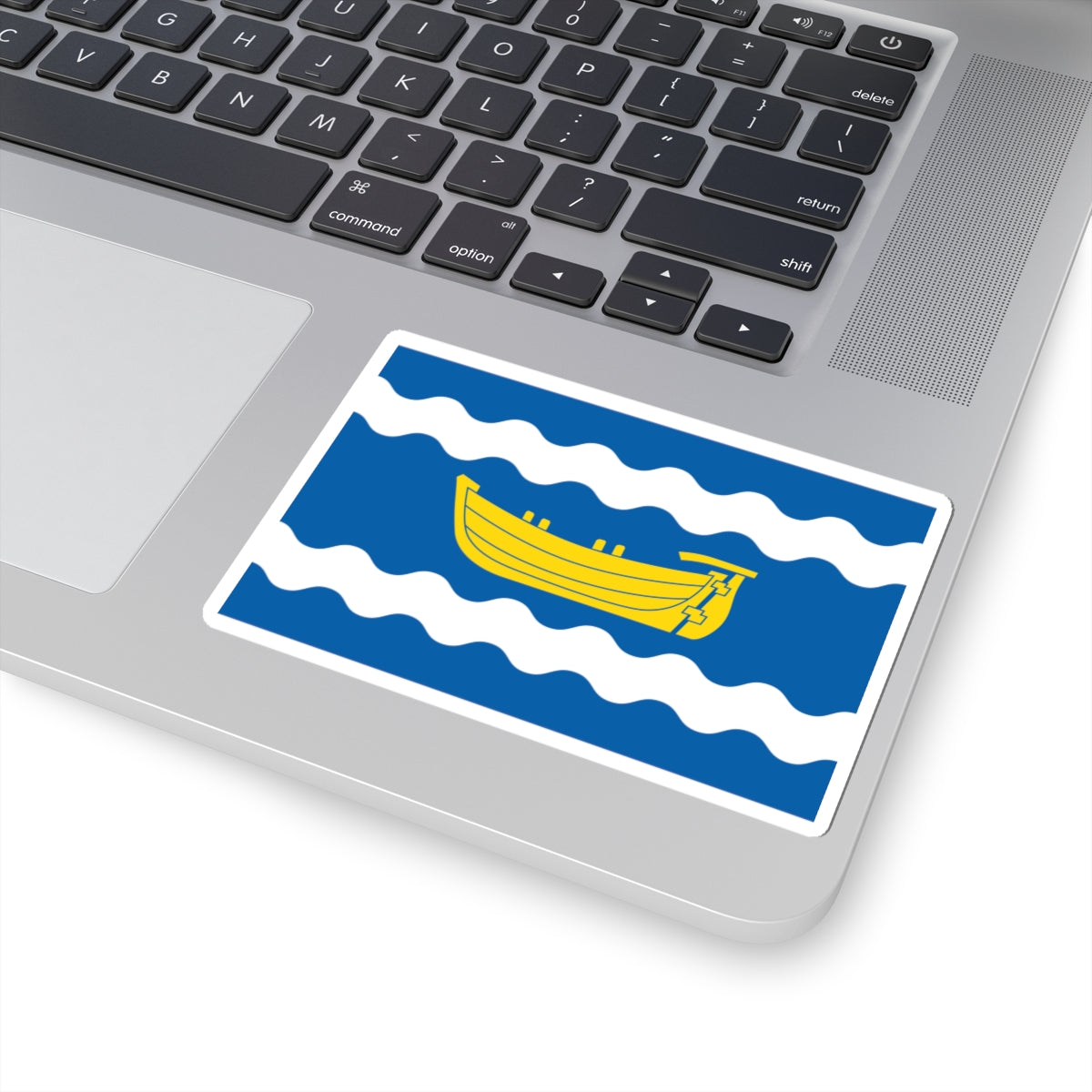 Flag of Uusimaa (Finland) STICKER Vinyl Kiss-Cut Decal