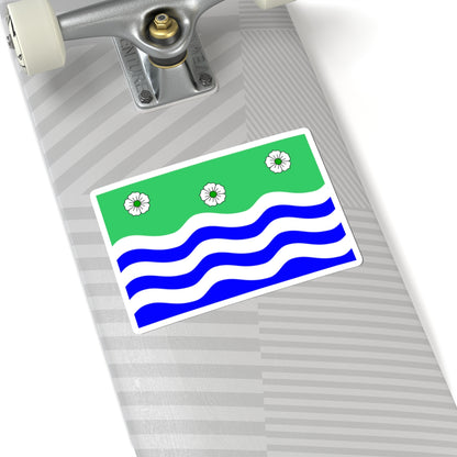Flag of Cumberland (England) STICKER Vinyl Kiss-Cut Decal