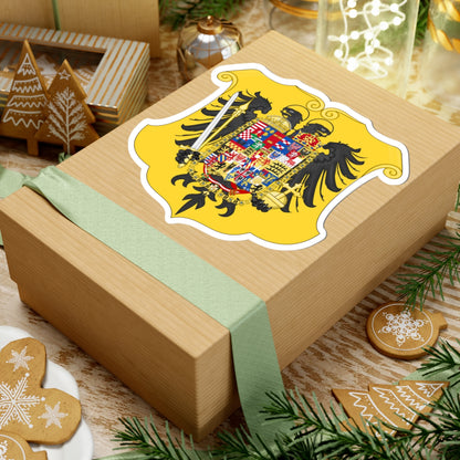 Arms of Leopold II and Francis II Holy Roman Emperors-Or shield variant (Spain) (Coat of Arms) STICKER Vinyl Kiss-Cut Decal