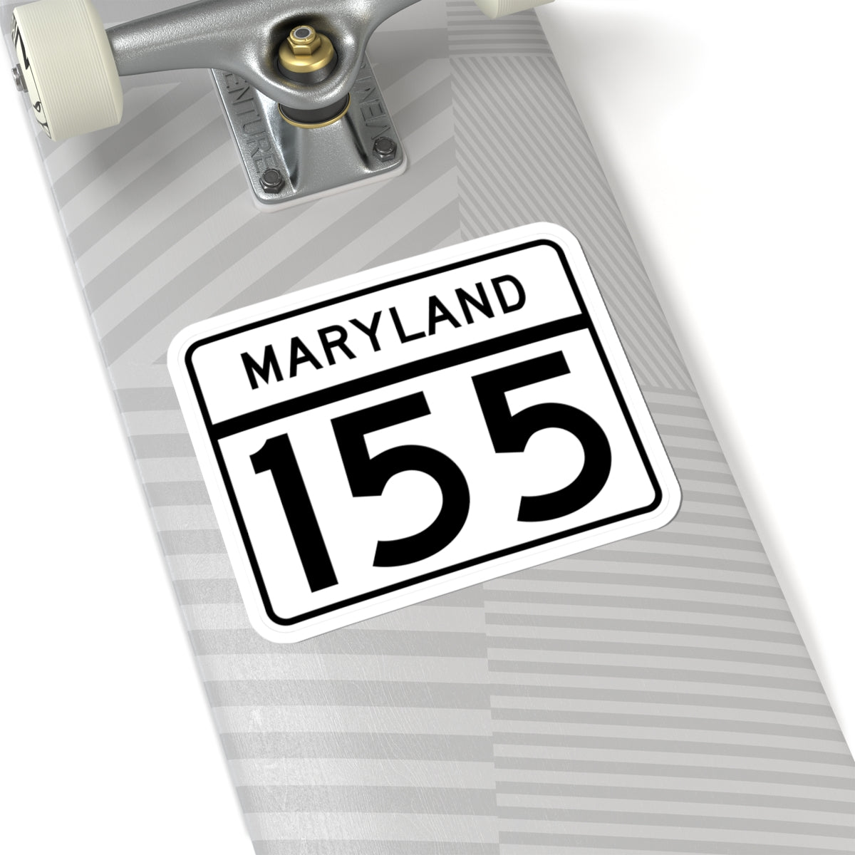 MD Route 155 (Maryland) (Road Sign) STICKER Vinyl Kiss-Cut Decal