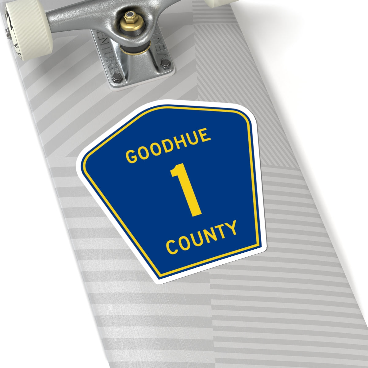 Goodhue County Route 1 (Minnesota) (Road Sign) STICKER Vinyl Kiss-Cut Decal