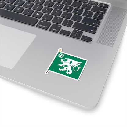 Utin jääkärirykmentin lippu (Finland) STICKER Vinyl Kiss-Cut Decal