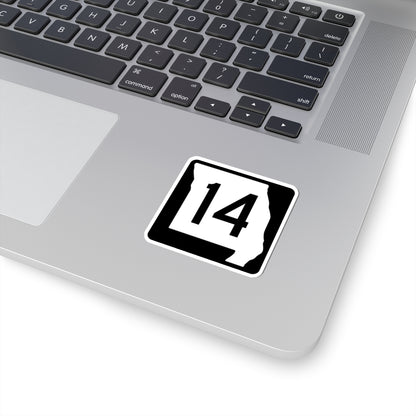 MO-14 (Missouri) (Road Sign) STICKER Vinyl Kiss-Cut Decal