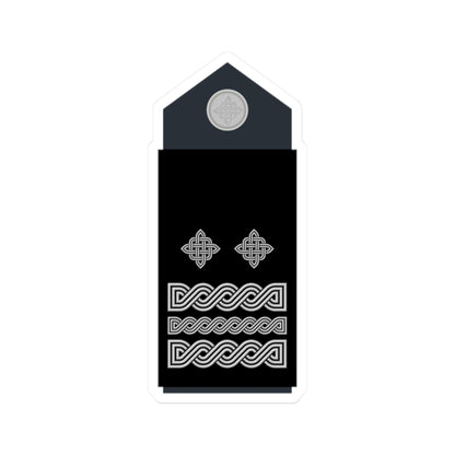 Naramenica službene odore generala bojnika HRZ i PZO (Croatia) (Military Rank) STICKER Vinyl Kiss-Cut Decal