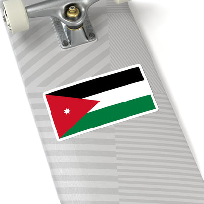 Flag of Jordan (Jordan) STICKER Vinyl Kiss-Cut Decal