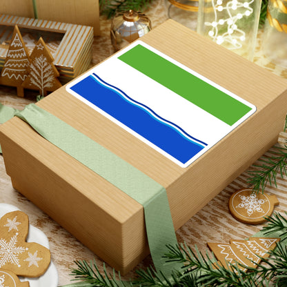 Flag of Belogorsky rayon Amur oblast (Russia) STICKER Vinyl Kiss-Cut Decal