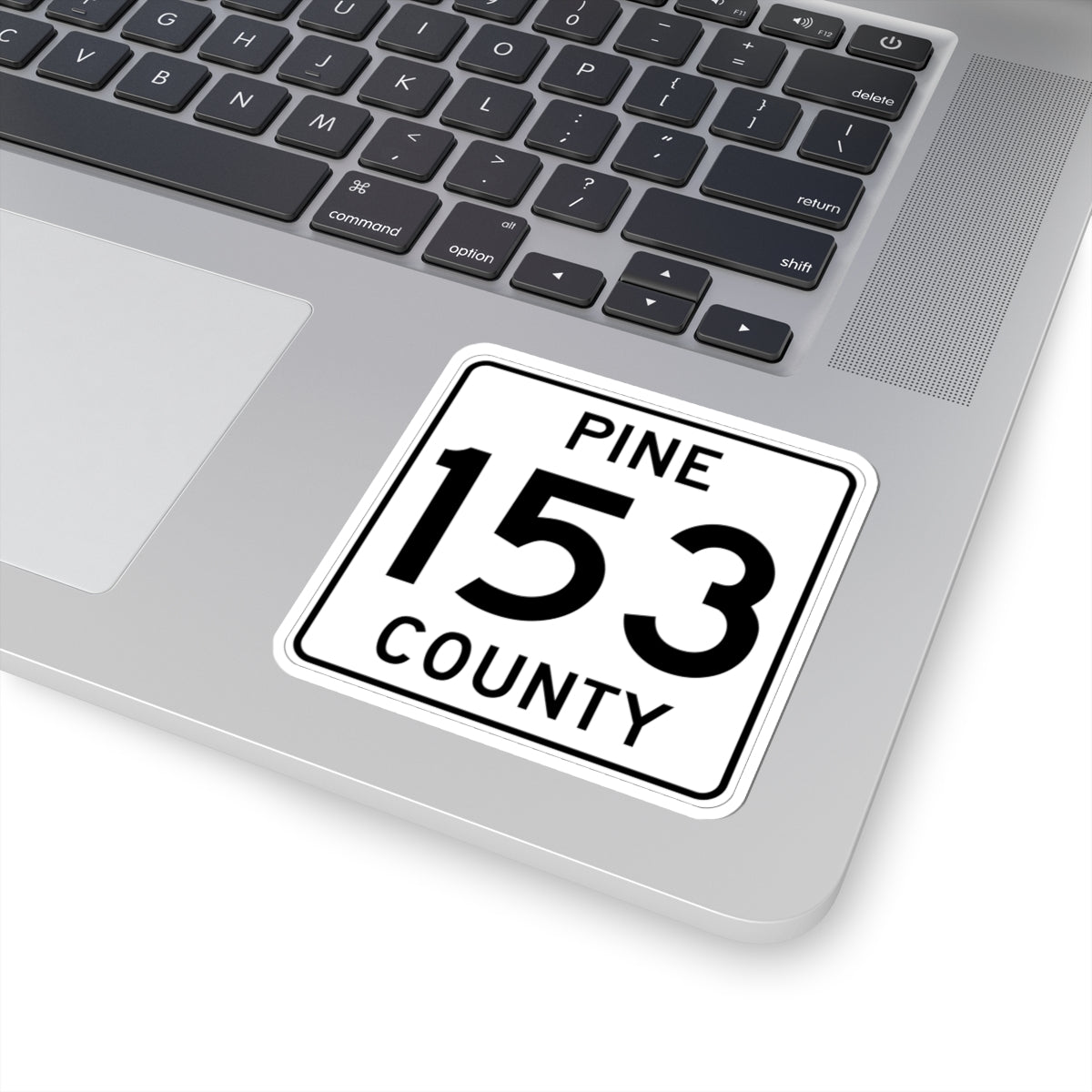 Pine County Route 153 MN (Minnesota) (Road Sign) STICKER Vinyl Kiss-Cut Decal
